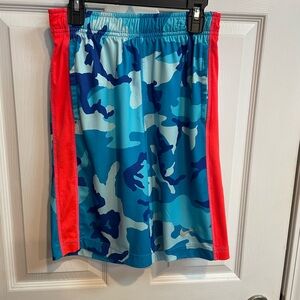 Nike Blue Camouflage Shorts with Red